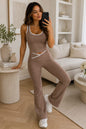Piping Design Padded Contrast Gym Set