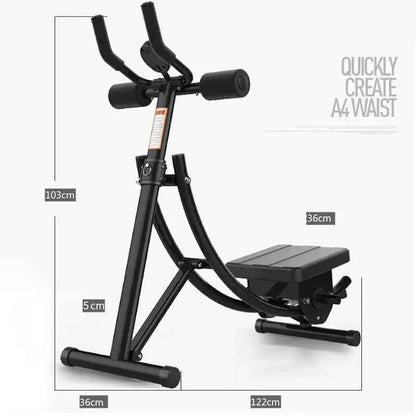 Abdominal Muscle Trainer Foldable Thin Waist Machine AB Rocket Roller Slider Belly Indoor Fitness