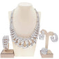 Fashion Woman Necklace Jewelry Set Electric Italy Gold Plated Pendant Wedding