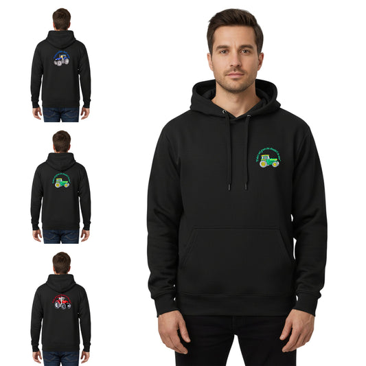Adults Tractor Logo Embroidered Hoodie