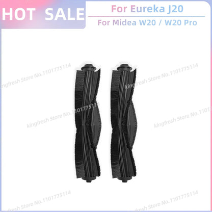 Fit For Eureka J20 / Midea W20 / W20 Pro Robot Vacuum Replacement Parts Main Roller Side Brush Hepa Filter Dust Bag Accessories
