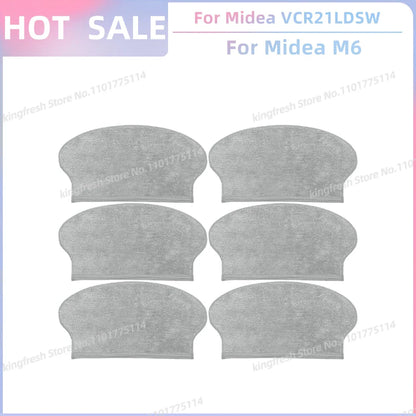 Fit For Midea VCR21LDSW / Midea M6 / Eureka NER600 Robot Vacuum Parts Main Roller Side Brush Hepa Filter Mop Cloth Accessories