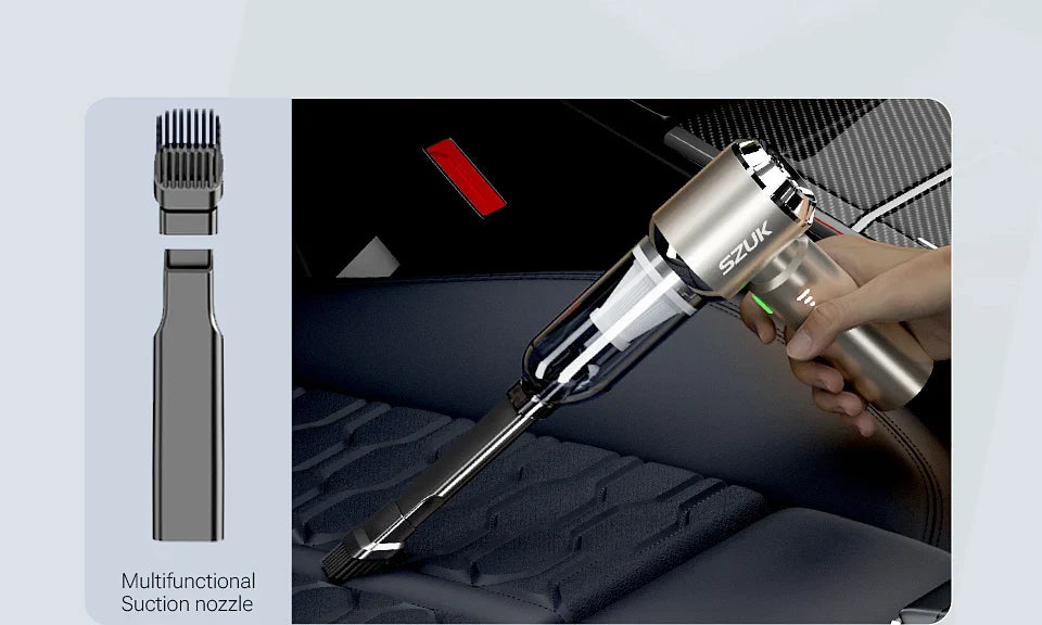 SZUK New Mini Car Vacuum Cleaner 985000Pa Wireless Vacuum Cleaner Powerful Suction Handheld Portable Vacuum Cleaner for car