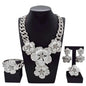 Necklace For Women Fashion New Cuban Chain Necklace Gold Flower Pendant Luxury