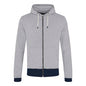 Contrast Zipped Recycled Hoodie