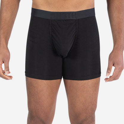 Classic Essentials Boxer Brief : Black/Heather Grey 2 Pack
