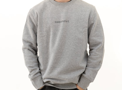 simple. sweatshirt. snug. grey-marl.