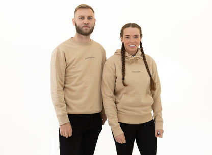 simple. hoodie. waffle. desert-sand.