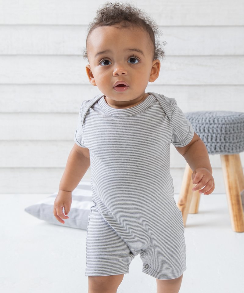Organic Baby Striped Playsuit