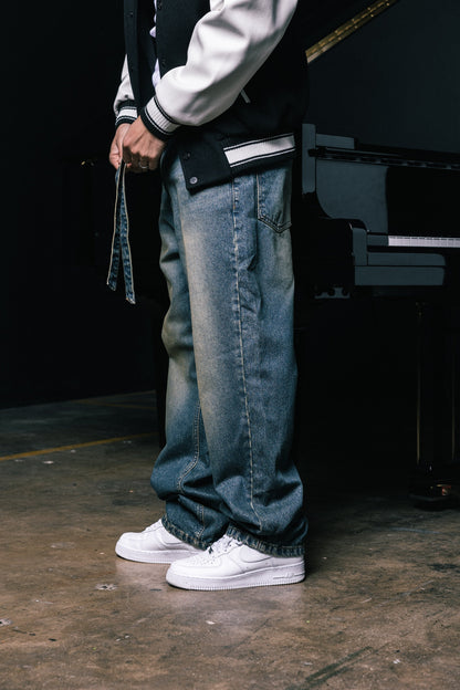 Baggy Rust Denim - Rust Blue