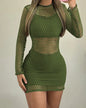 Chic Mesh Layered 3-Piece Ensemble
