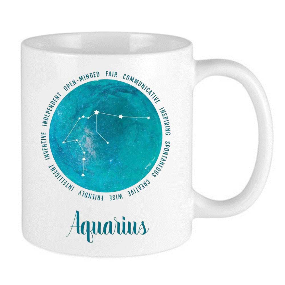 Aquarius Celestial Zodiac Mug