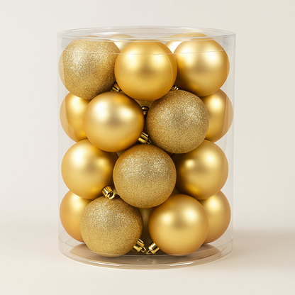 Festive Feeling Christmas Baubles 6cm – 20 Pack