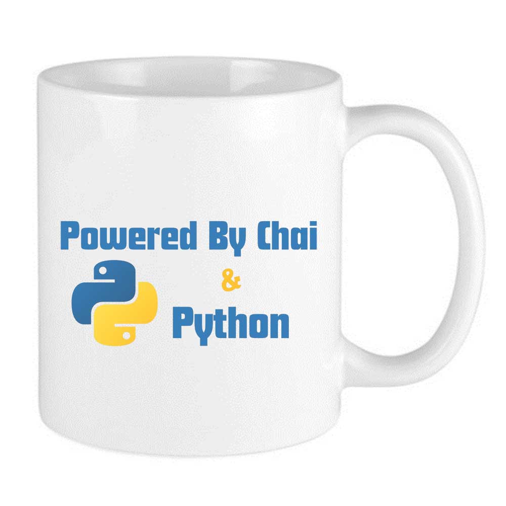 Powered By Chai & Python Computing Graduation Mug