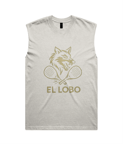 El Lobo "The Wolf" Heavy Faded Men's Padel Court Tank Top – Limited Edition by Corcuera