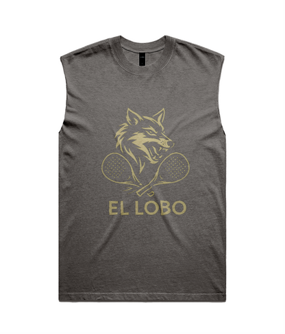 El Lobo "The Wolf" Heavy Faded Men's Padel Court Tank Top – Limited Edition by Corcuera