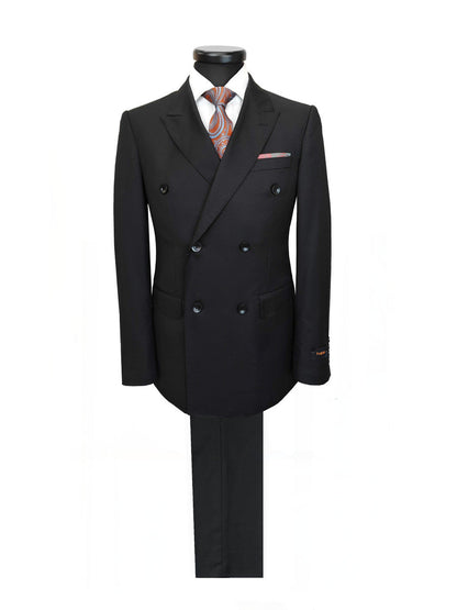 Black Double Breasted Suit