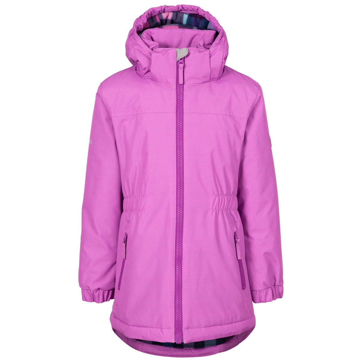 Kids Girls Bertha Check Lined Padded School Jacket
