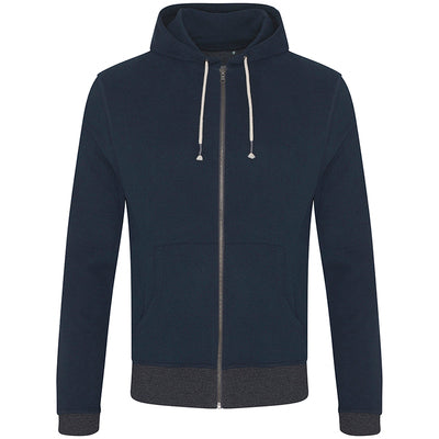 Contrast Zipped Recycled Hoodie