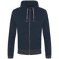 Contrast Zipped Recycled Hoodie