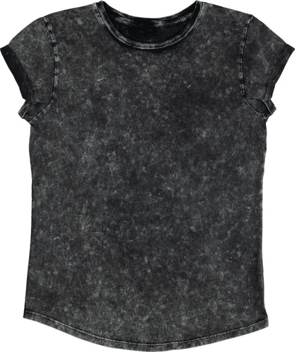Organic Cotton Rolled Sleeve T-shirt: Womens