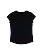 Organic Cotton Rolled Sleeve T-shirt: Womens