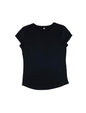 Organic Cotton Rolled Sleeve T-shirt: Womens