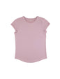 Organic Cotton Rolled Sleeve T-shirt: Womens