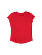 Organic Cotton Rolled Sleeve T-shirt: Womens