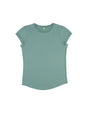 Organic Cotton Rolled Sleeve T-shirt: Womens