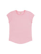 Organic Cotton Rolled Sleeve T-shirt: Womens