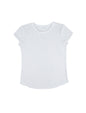 Organic Cotton Rolled Sleeve T-shirt: Womens
