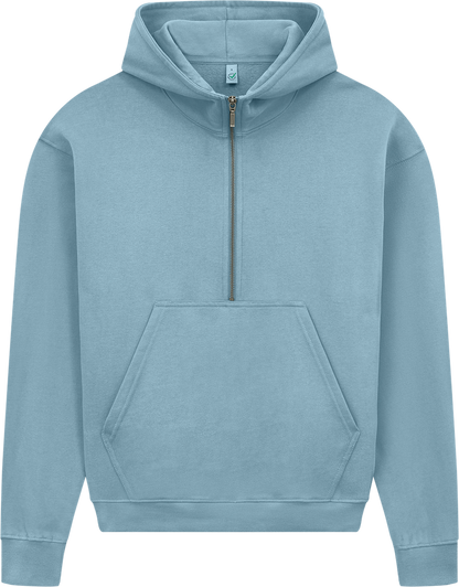 Organic Half Zip Hoodie: Womens
