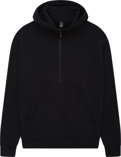 Organic Half Zip Hoodie: Womens