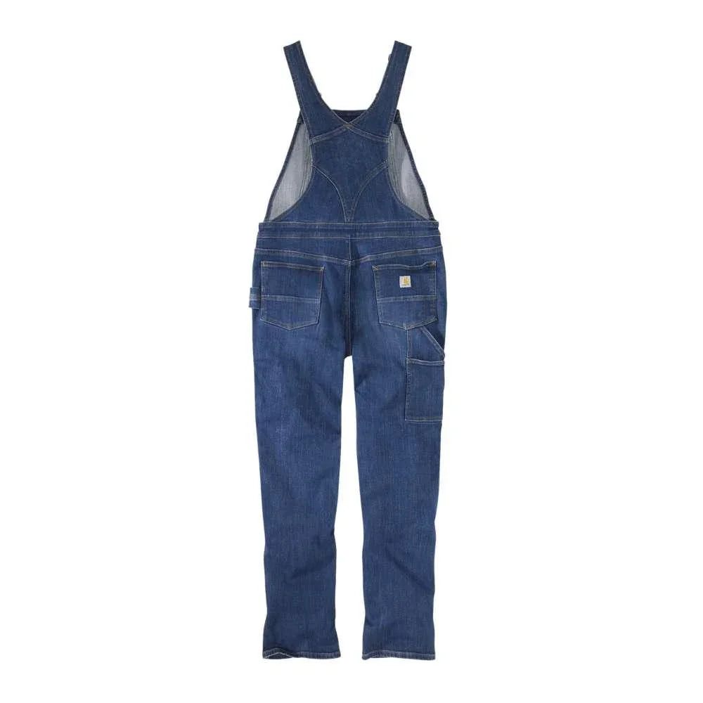 Carhartt 106002 Women's Rugged Flex Relaxed Fit Denim Bib Overall