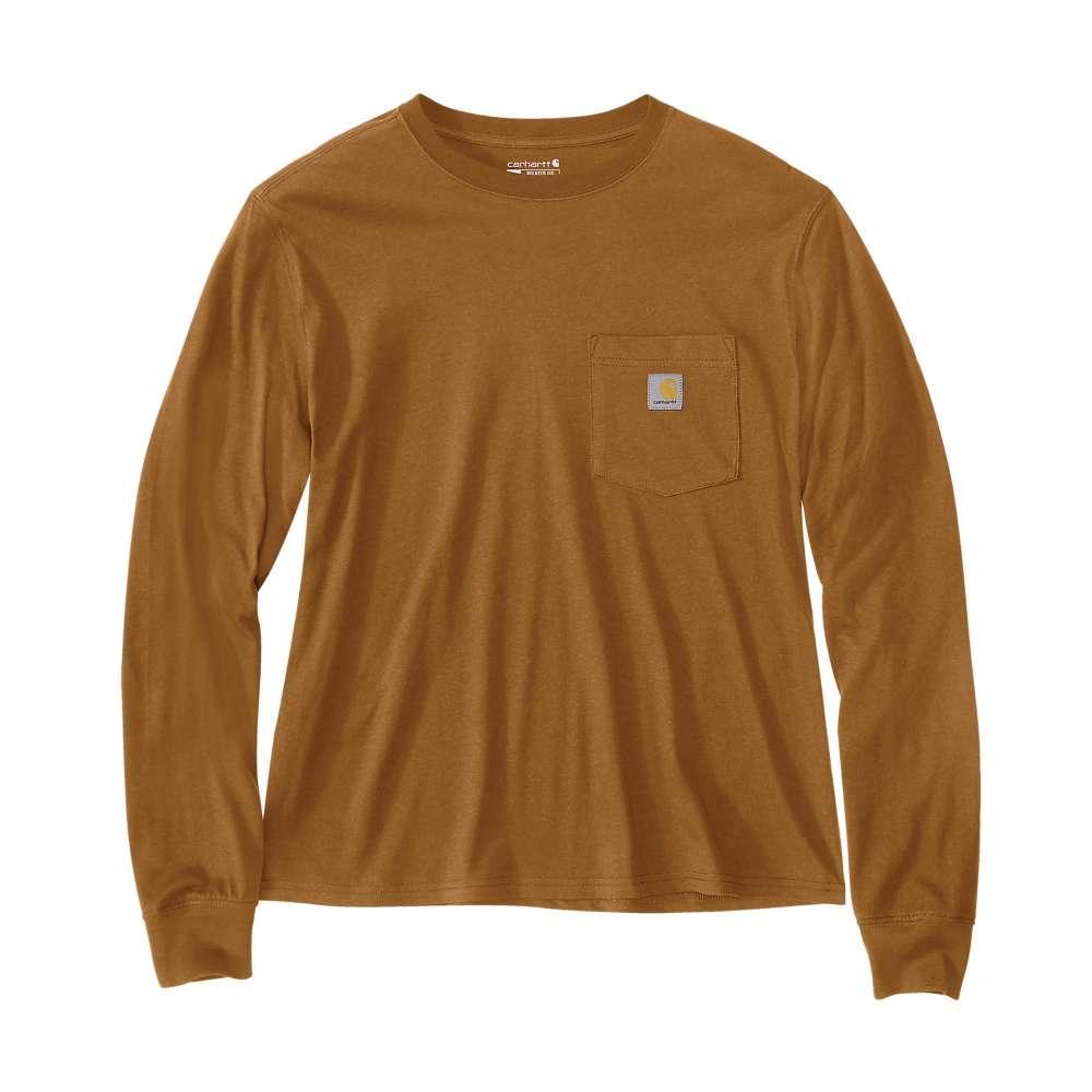Carhartt 106121 Women's Relaxed Fit Lightweight Long-Sleeve Pocket T-Shirt