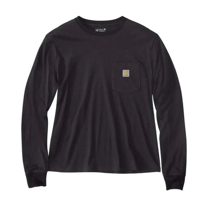 Carhartt 106121 Women's Relaxed Fit Lightweight Long-Sleeve Pocket T-Shirt