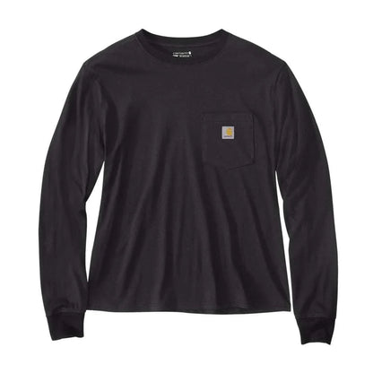 Carhartt 106121 Women's Relaxed Fit Lightweight Long-Sleeve Pocket T-Shirt