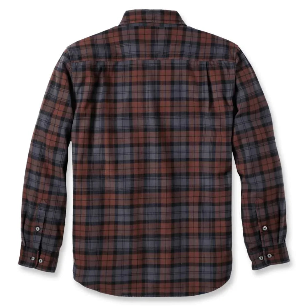Carhartt 106356 Loose Fit Heavyweight Flannel Long-Sleeve Plaid Shirt