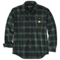 Carhartt 106356 Loose Fit Heavyweight Flannel Long-Sleeve Plaid Shirt