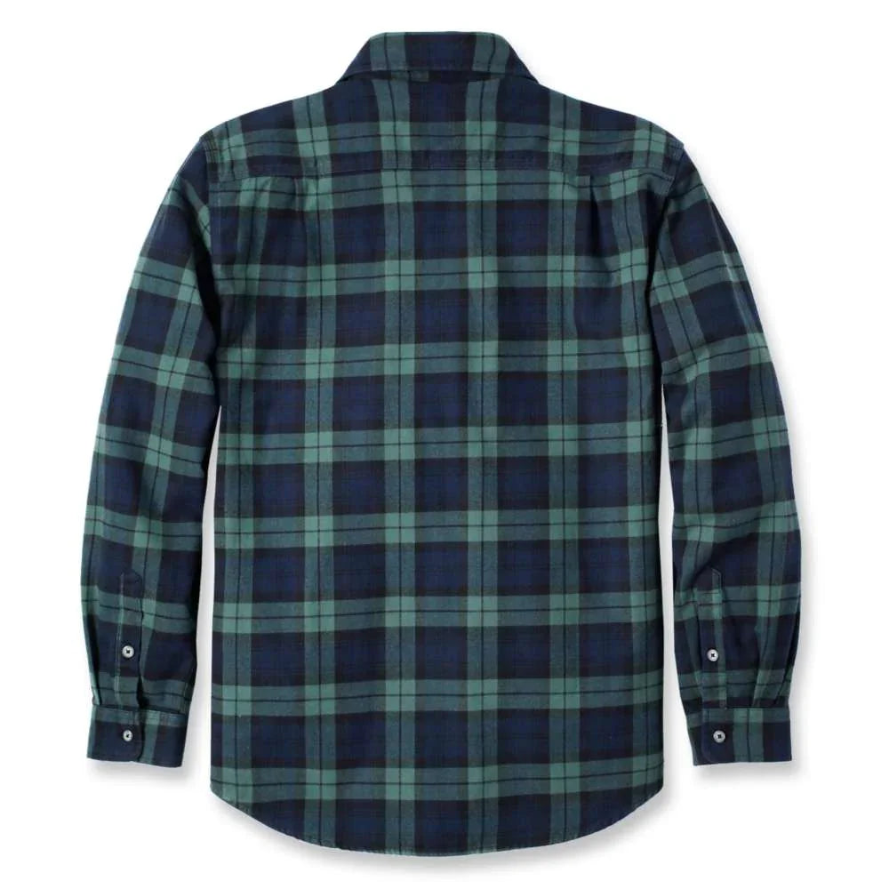 Carhartt 106356 Loose Fit Heavyweight Flannel Long-Sleeve Plaid Shirt