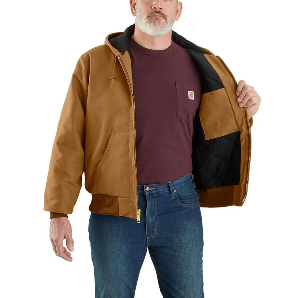 Carhartt 106673 J140 Loose Fit Firm Duck Insulated Flannel-Lined Active Jac