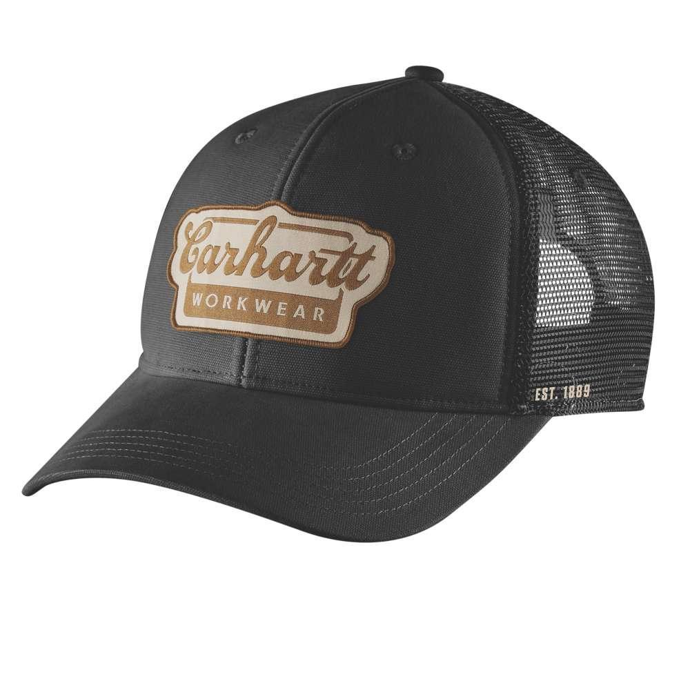 Carhartt 106738 Rugged Flex Twill Mesh-Back Script Patch Cap