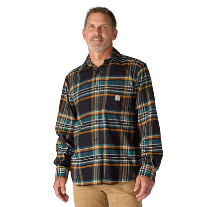 Carhartt 107010 Rugged Flex™ Relaxed Fit Midweight Flannel Long-Sleeve Plaid Shirt