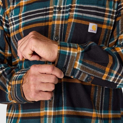 Carhartt 107010 Rugged Flex™ Relaxed Fit Midweight Flannel Long-Sleeve Plaid Shirt
