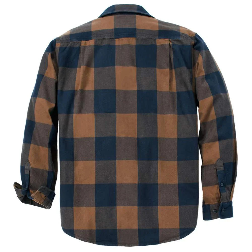 Carhartt 107013 Loose Fit Heavyweight Flannel Long-Sleeve Plaid Shirt