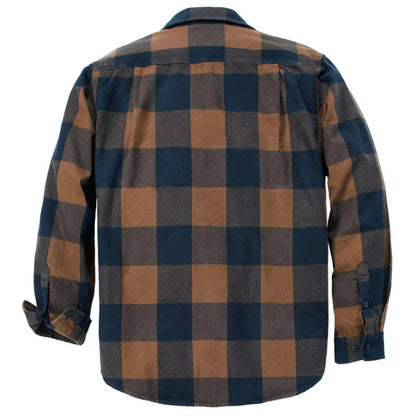 Carhartt 107013 Loose Fit Heavyweight Flannel Long-Sleeve Plaid Shirt