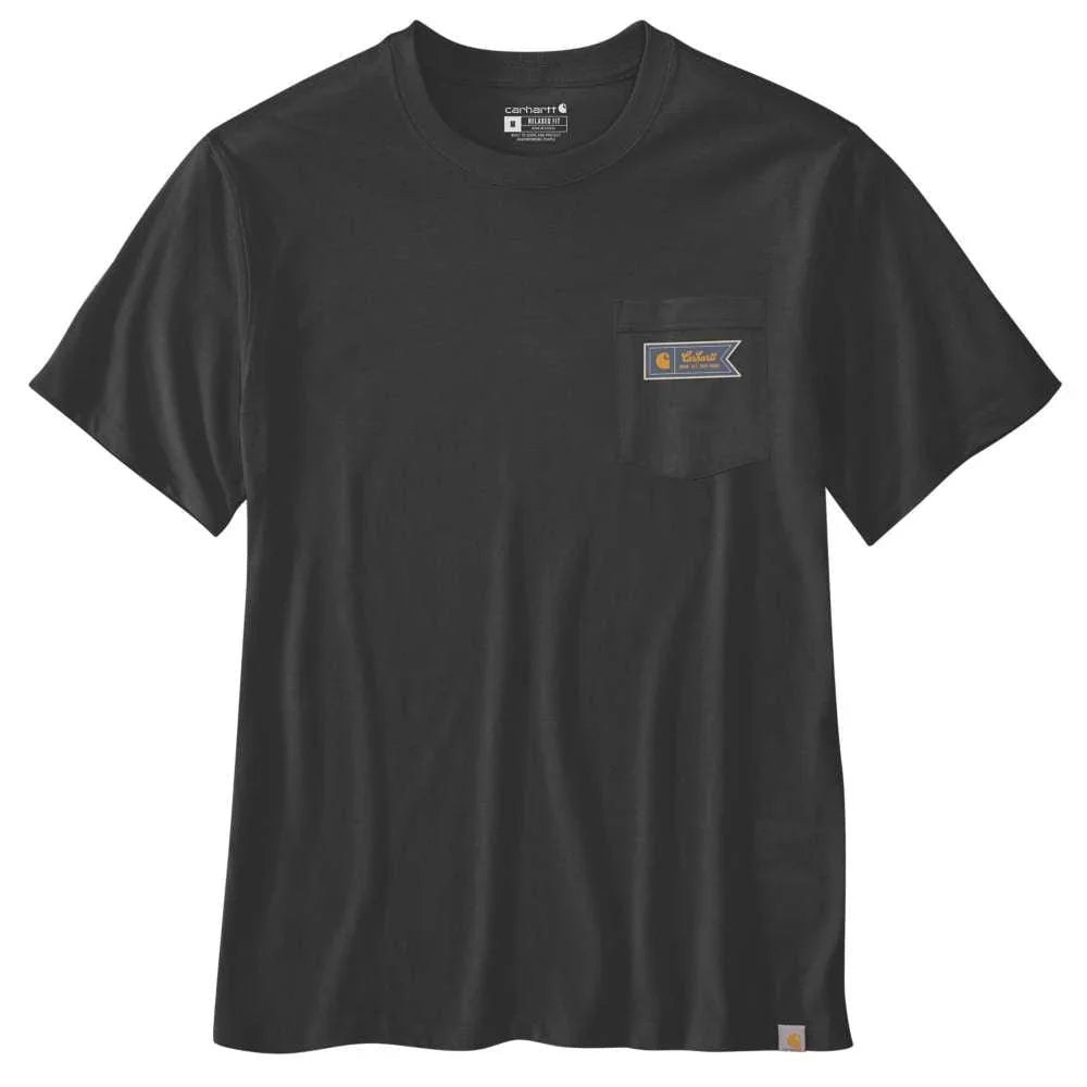 Carhartt 107063 Relaxed Fit Lightweight Short-Sleeve Pocket Script Graphic T-Shirt