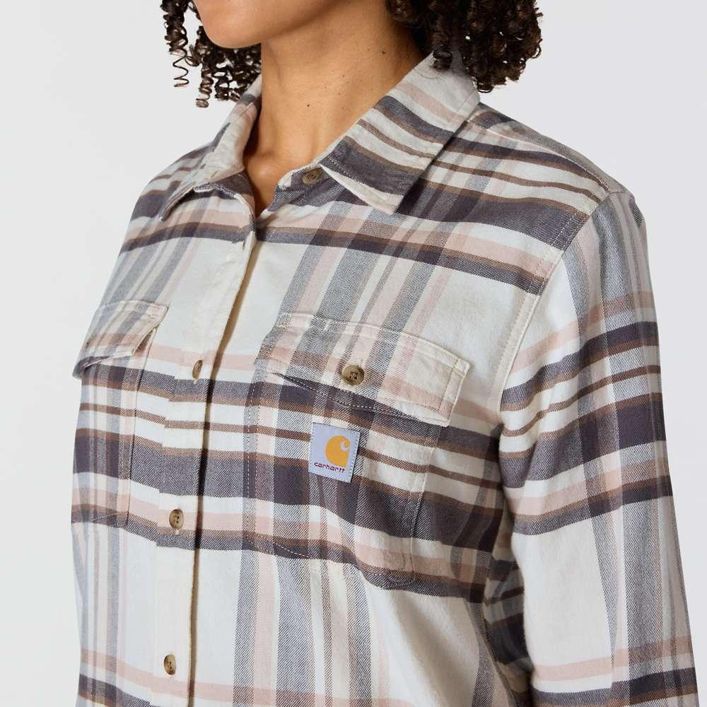 Carartt 107135 Women's TENCEL Fiber Series Relaxed Fit Long-Sleeve Flannel Shirt