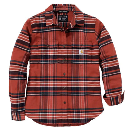 Carartt 107135 Women's TENCEL Fiber Series Relaxed Fit Long-Sleeve Flannel Shirt
